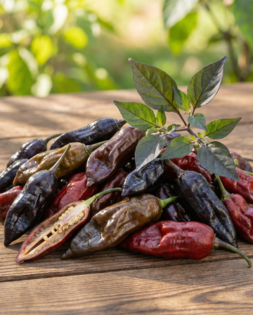 Dorset Naga Black Pepper (Capsicum chinense) – semillas de verdura anual de SeedsChoice
