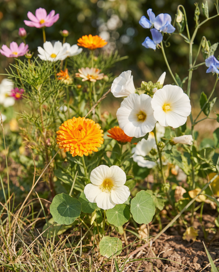 Coleção Mix para Principiantes Com Etiquetas Lápis Instruções sementes – flor anual