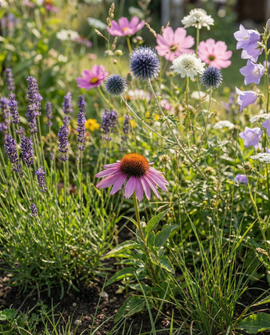 Pack colección de 6 variedades de semillas de flores para abejas y mariposas
