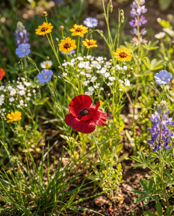 Native Mix 15m2 Coverage – annual flower seeds from SeedsChoice