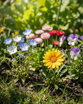 Sementes de flores para abelhas, mistura anual de porte baixo com cobertura de 25 m²