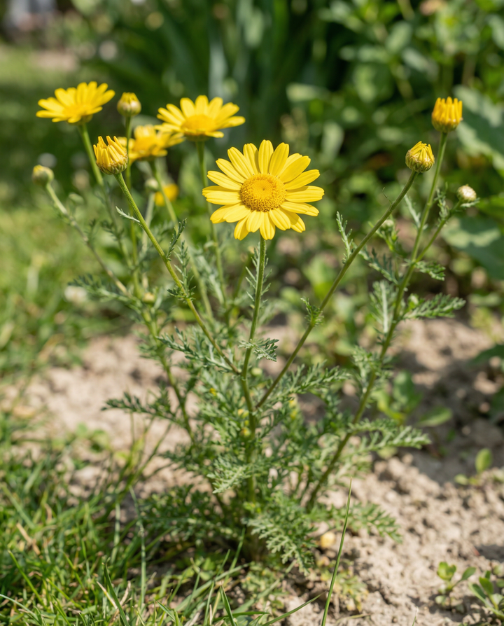 Semillas de manzanilla amarilla (Anthemis tinctoria) – flor bienal