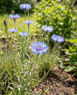 Semillas de aciano Centaurea cyanus mezcla de flores anuales para pleno sol