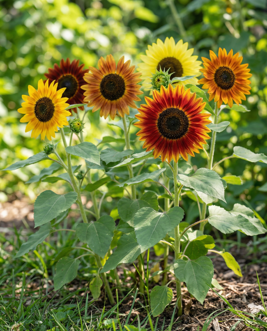 Girasol ornamental multicolor mixto (Helianthus annuus) – semillas de flor anual de SeedsChoice