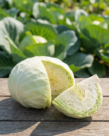 Couve-repolho branca plana Spring Salute F1 Hybrid (Brassica oleracea) – sementes de vegetal anual da SeedsChoice