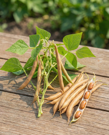 Sementes de feijão-anão Brown Dutch 25g (Phaseolus vulgaris) – legume anual
