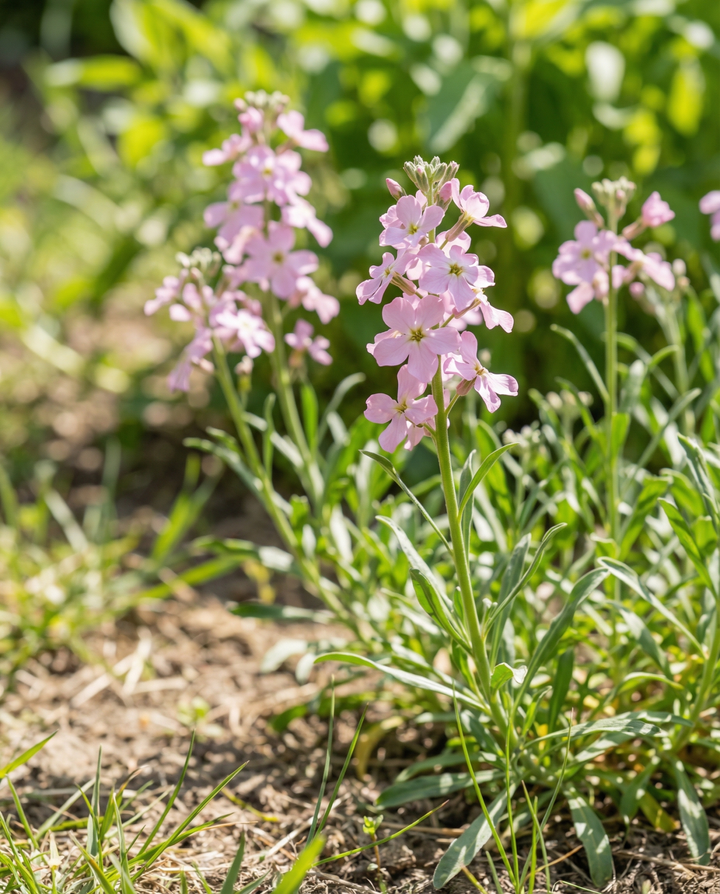 Semillas de alhelí nocturno rosa (Matthiola longipetala) – flor anual