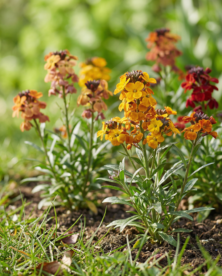 Semillas de alhelí Tom Thumb Mixed (Erysimum cheiri) – flor bienal