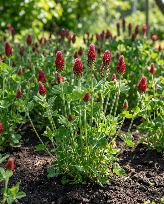 Trébol encarnado para abono verde 200 g (Trifolium incarnatum) – semillas anuales de abono verde de SeedsChoice