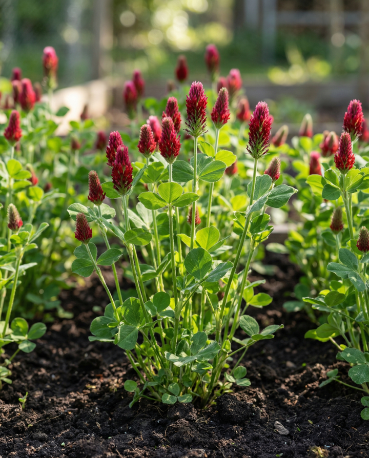Semillas de trébol encarnado para abono verde 200 g (Trifolium incarnatum) – abono verde anual