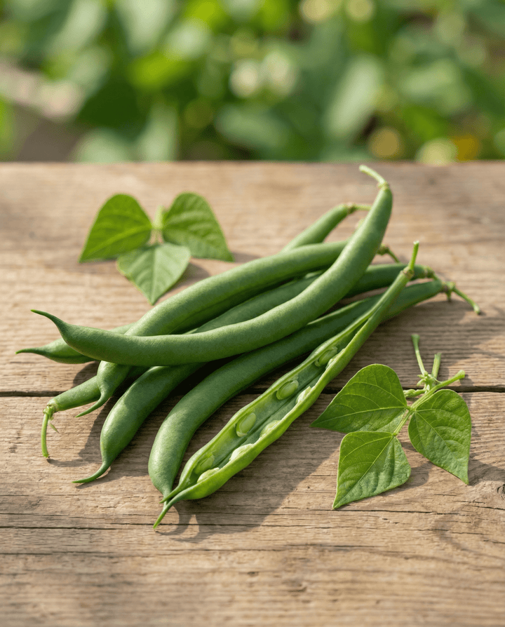 Sementes de feijão-anão francês Compass (Phaseolus vulgaris) – legume anual