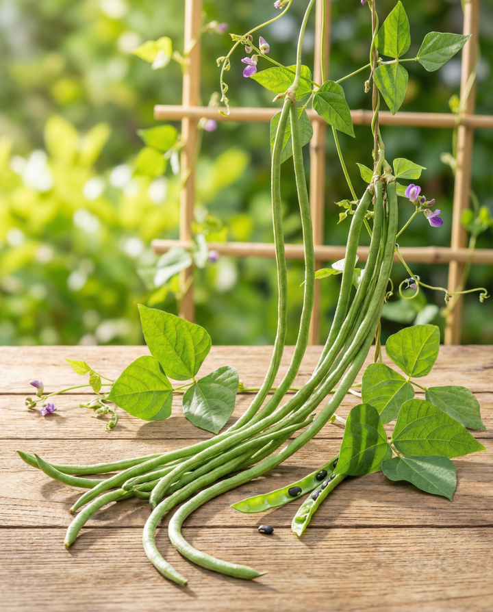 Semillas de Long Yard Bean Blackseeded (Vigna sesquipedalis) – verdura anual